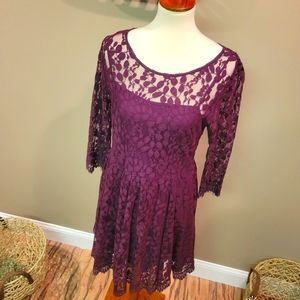 Free People Lace Dress With Slip